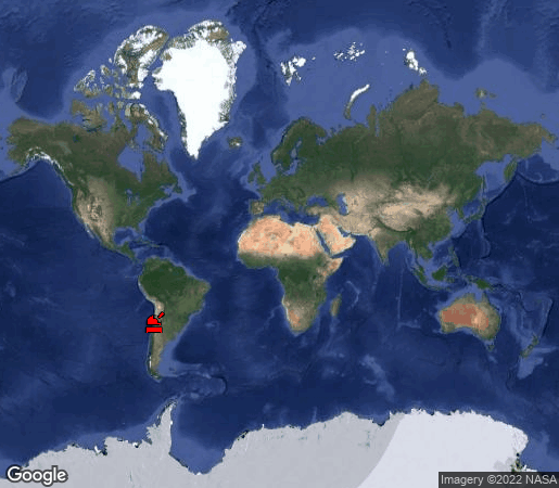 location on map of Earth