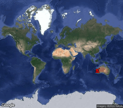 location on map of Earth